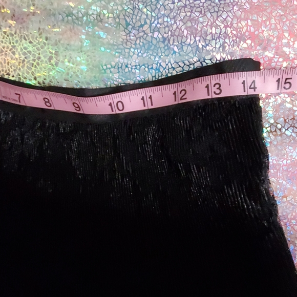 Ideology Black lace skirt pleated side zipper sz.6 - Picture 5 of 7